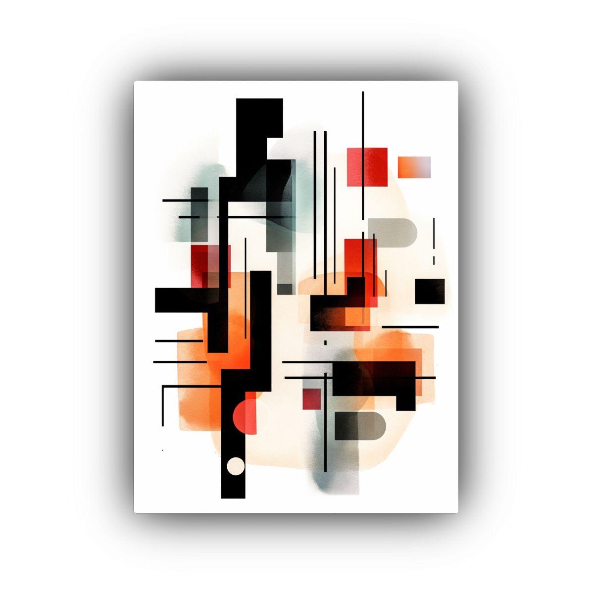Cuadro Minimalista Abstracto Tema Expresionismo Artístico D 20x30cm-0