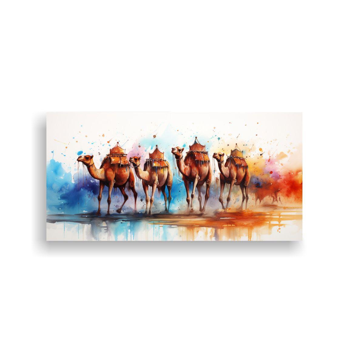Venta Cuadro Decorativo Estilo Acuarela Colorida C 80x40cm-0