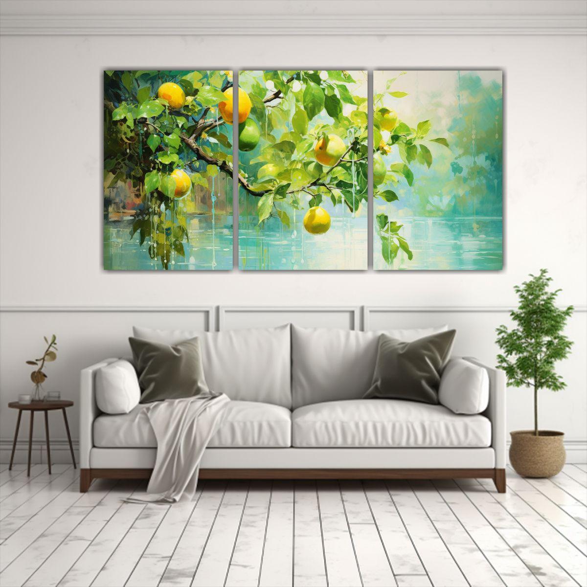 Pinturas Abstractas De Decoración De árboles 120x60 Cm-2