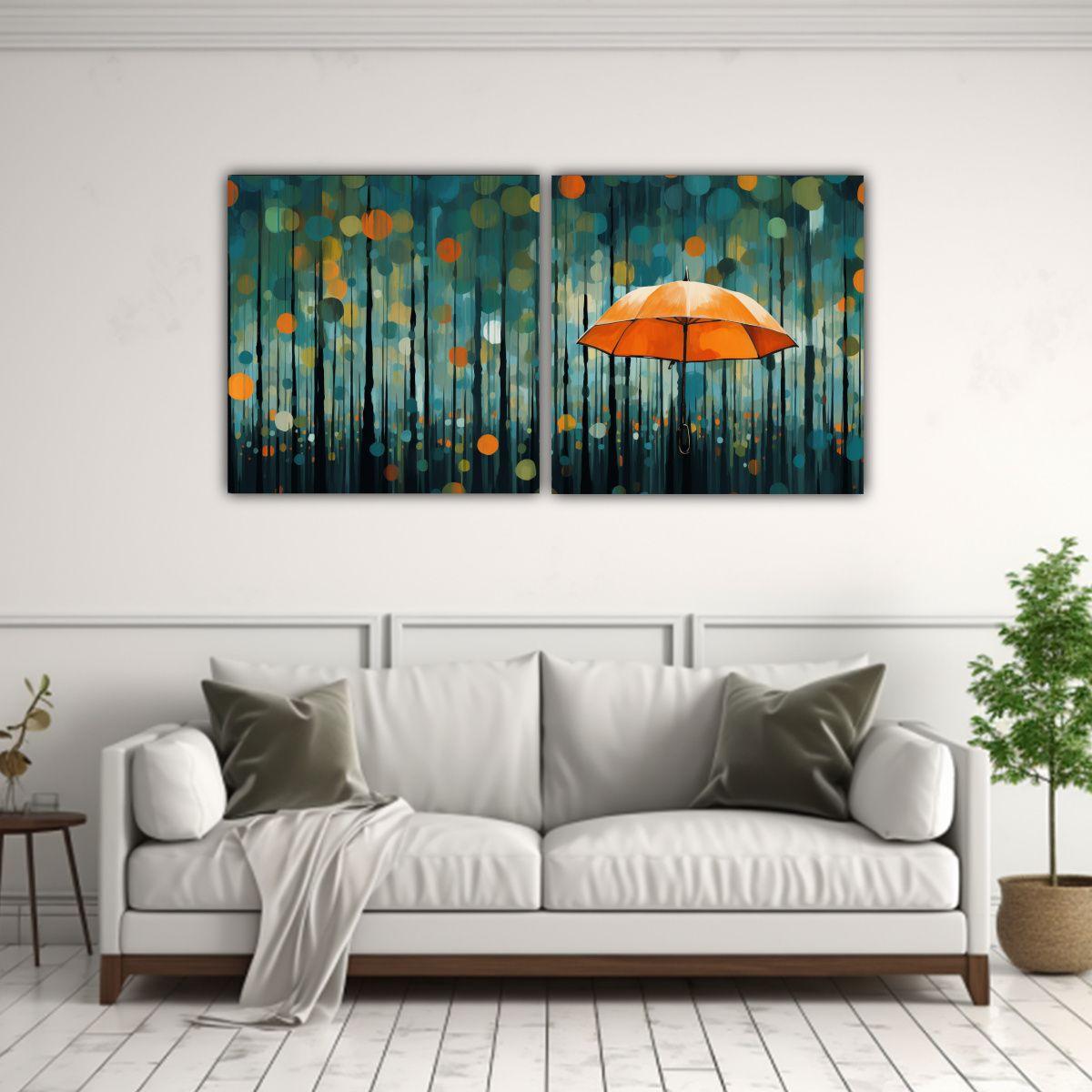 Pinturas Decorativas De Lluvia En Concepto 80x40 Cm-2