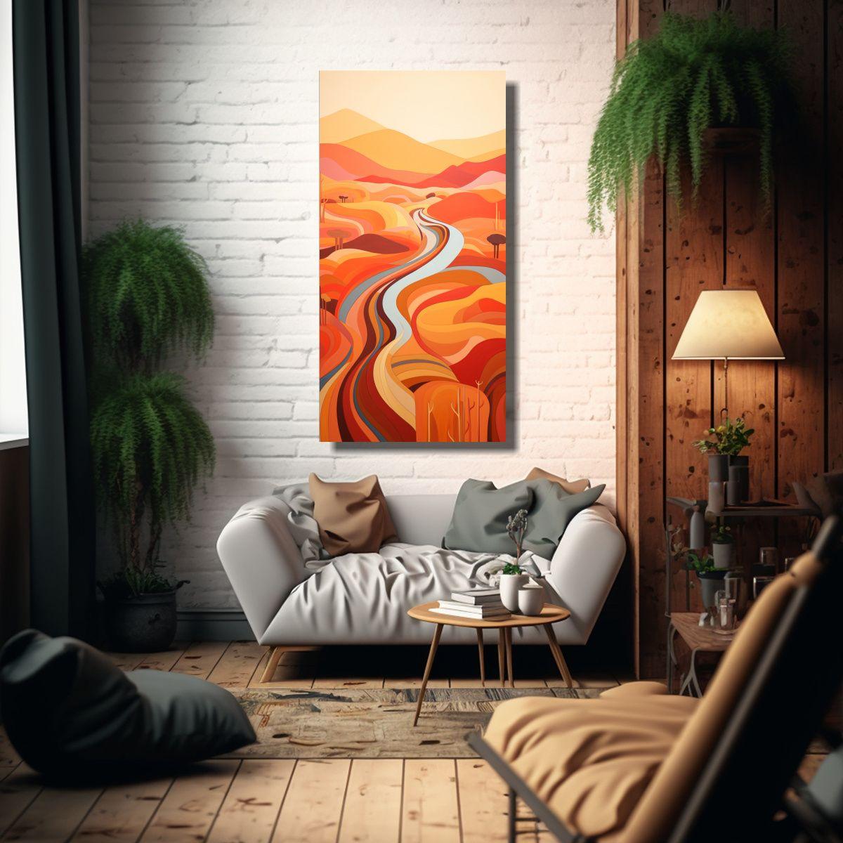 Pintura Mural Abstracta De Arte De Pared 30x60cm-2