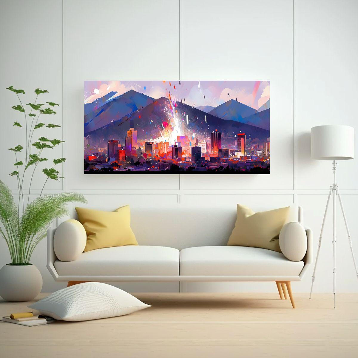 Pinturas De Decoración En Santiago Chile En Color 80x40cm-2