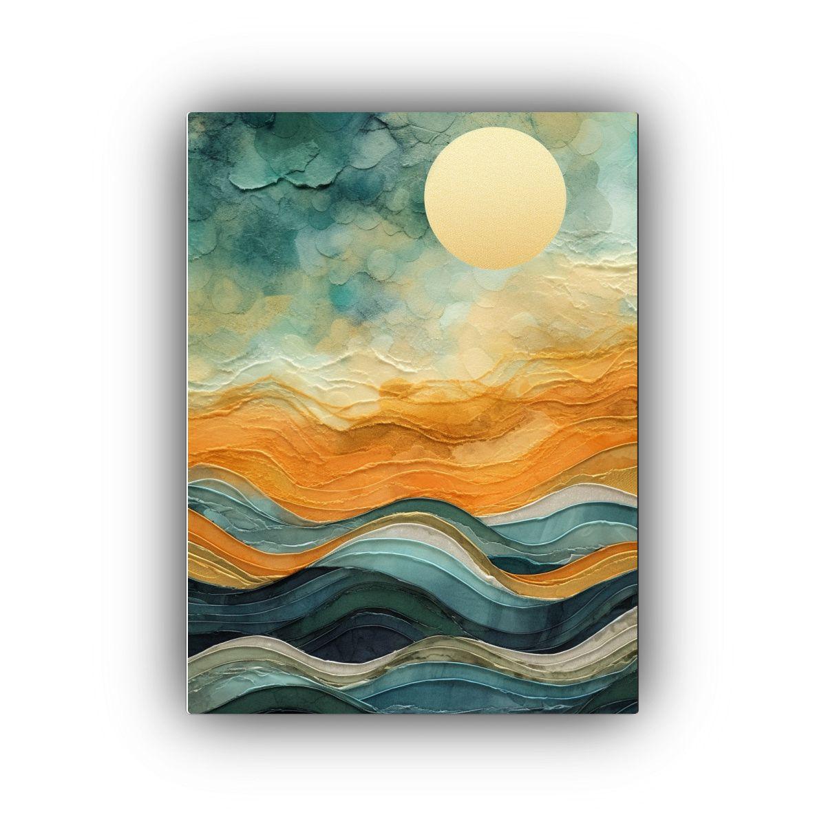 Cuadro Vintage Belleza De Un Desierto Y El Cielo 60x90cm-0