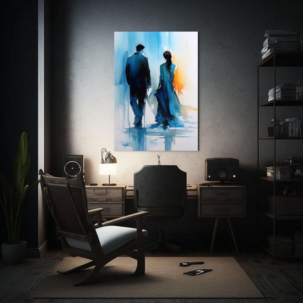 Cuadro Creativo Que Retrata Una Escena Conmovedora 30x45cm-2