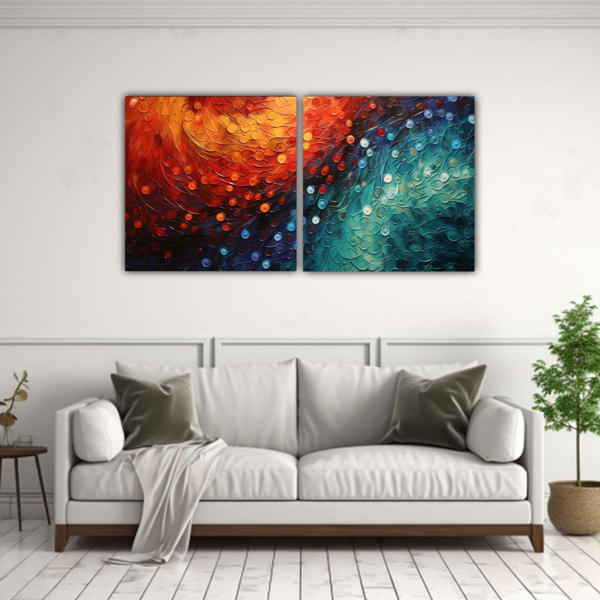 Lienzos Decorativos Urbanos Con Patrones 120x60 Cm-2