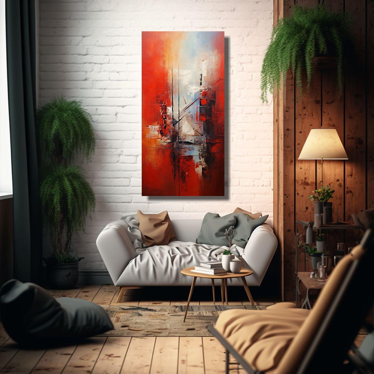 Cuadros Impresos De Pintura Abstracta De Alta 30x60cm-2