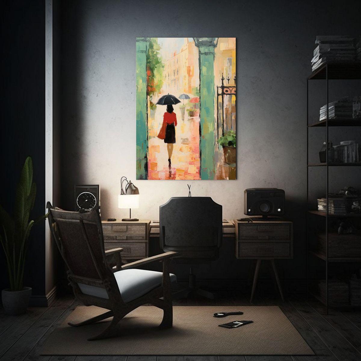 Cuadro Composición Minimalista Paris Louvre 50x65cm-2