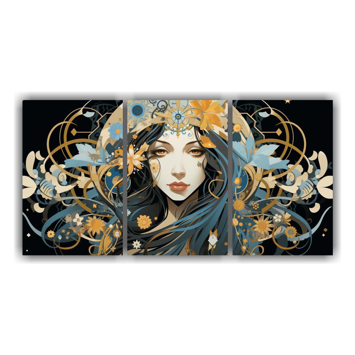 Cuadro Impreso Diseño Virgo Arte Urbano Elegante 120x60 Cm-0