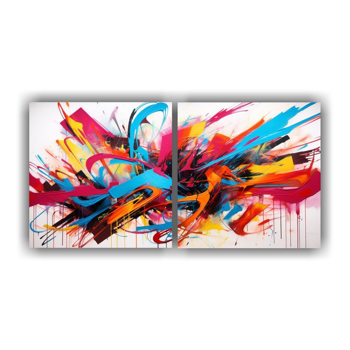 Pinturas Decorativas De Concepto De Simetría 80x40 Cm-0