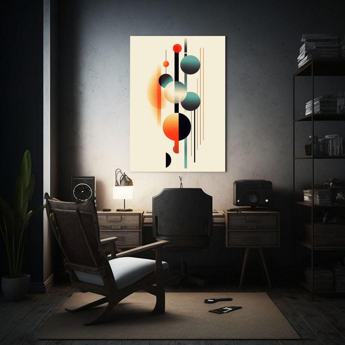 Cuadros De Decoración Con Formas Geométricas 50x75cm-2