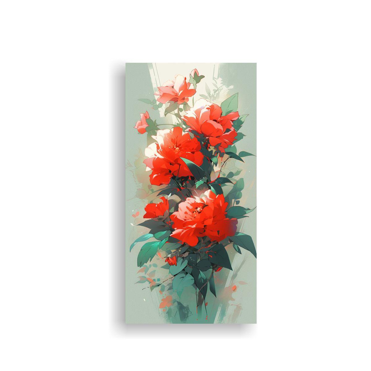 Cuadro Decorativo Estilo Neonoir En Colores Verde  80x160cm-0