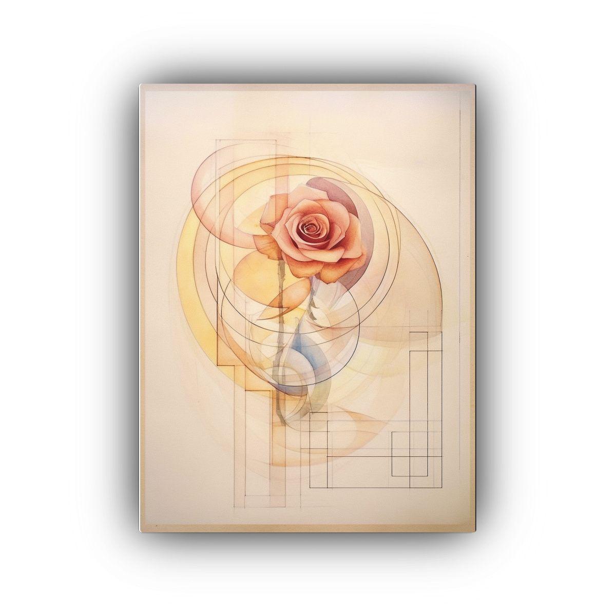 Cuadro Calidos Mágico Variaciones Con Acuarela 40x60cm-0