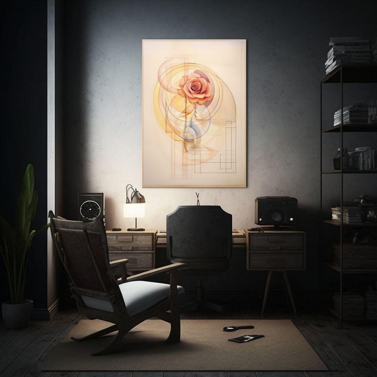 Cuadro Calidos Mágico Variaciones Con Acuarela 40x60cm-2