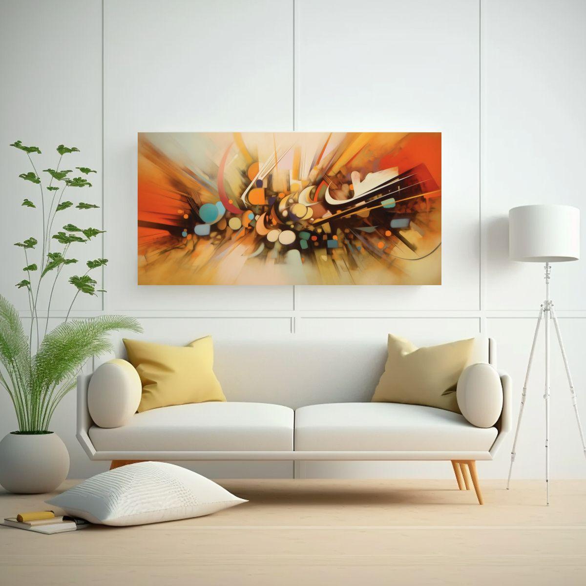 Cuadro De Arte Callejero Abstracto James 160x80cm-2