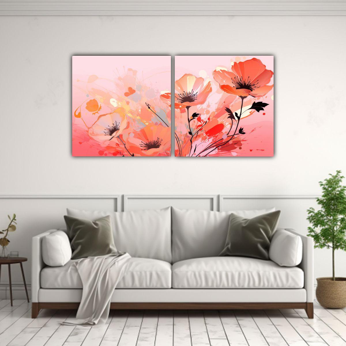 Pinturas Decorativas Con Temática De Colores 80x40 Cm-2