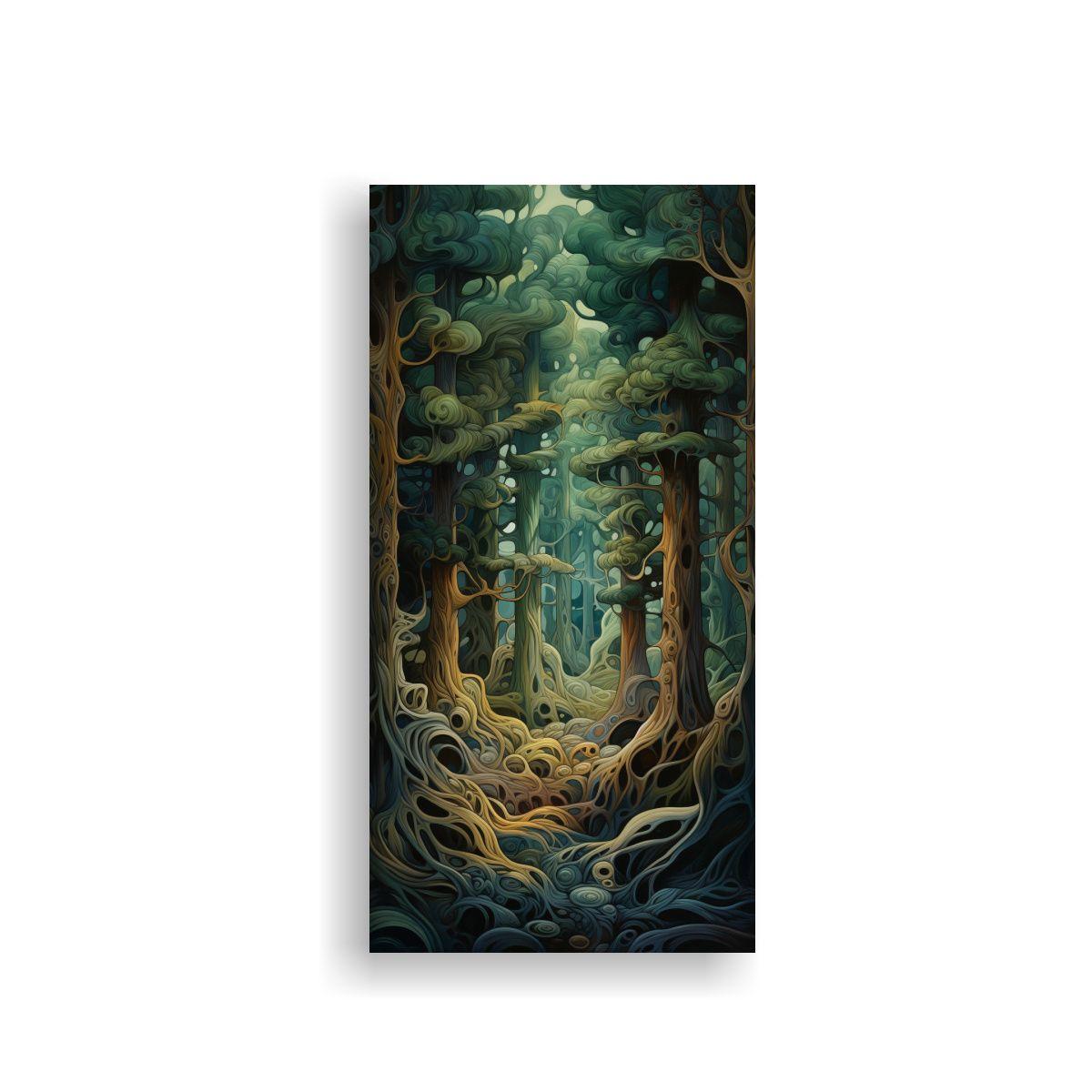 Pintura Decorativa De Arte Abstracción Mural 50x100cm-0