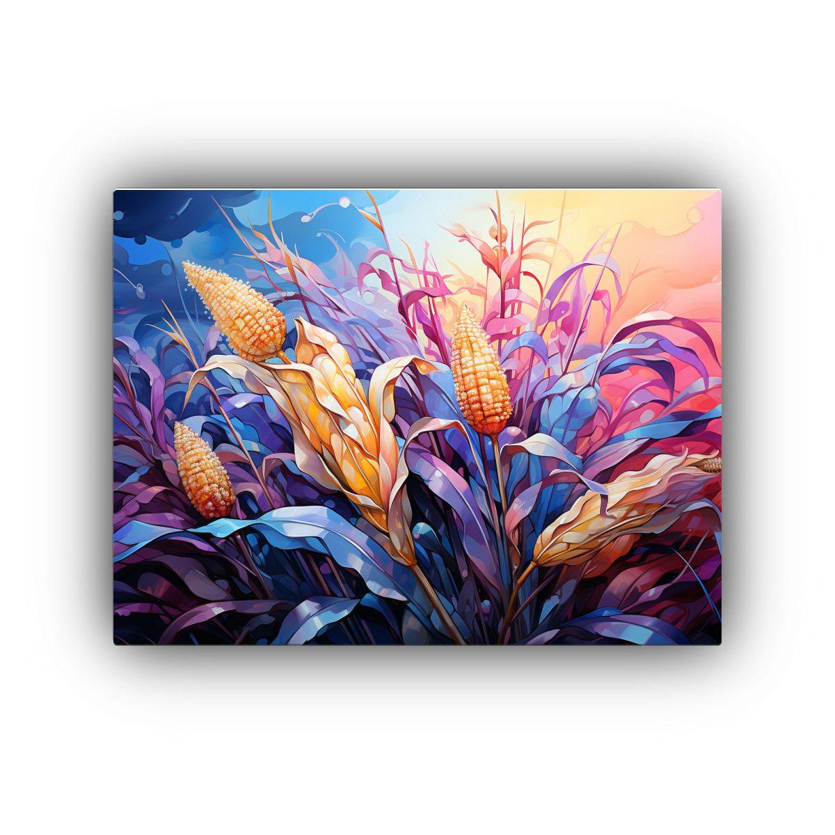 Pinturas Decorativas Modernas De Maíz En Tonos 60x40cm-0