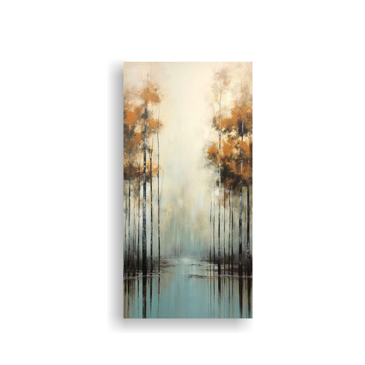 Cuadro Dormitorio Bosques Contra Una Nube Por Anne 80x160cm-0