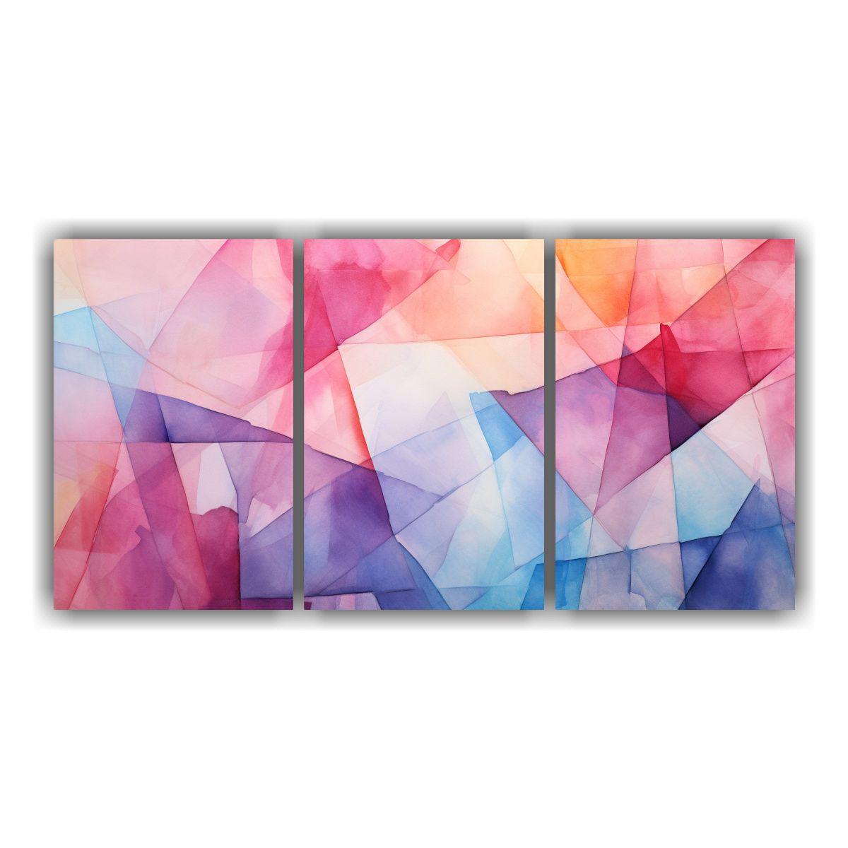 Pinturas Decorativas De Tres Lienzos Modernos 240x120 Cm-0