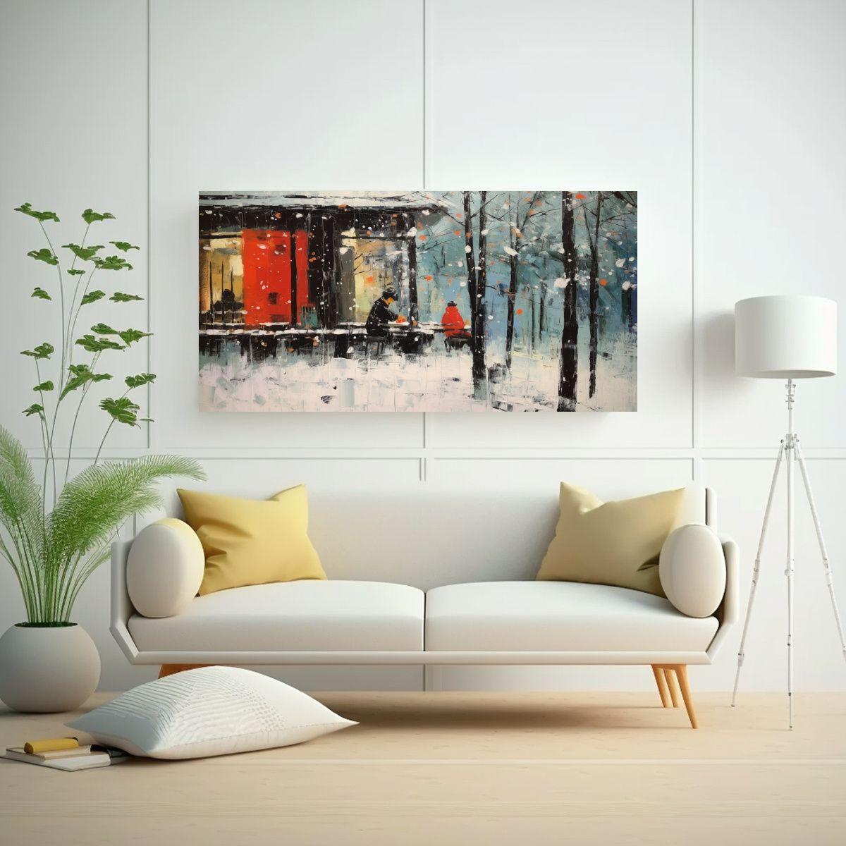 Cuadro Inspirador De Wu Guanzhong: Arte 120x60cm-2