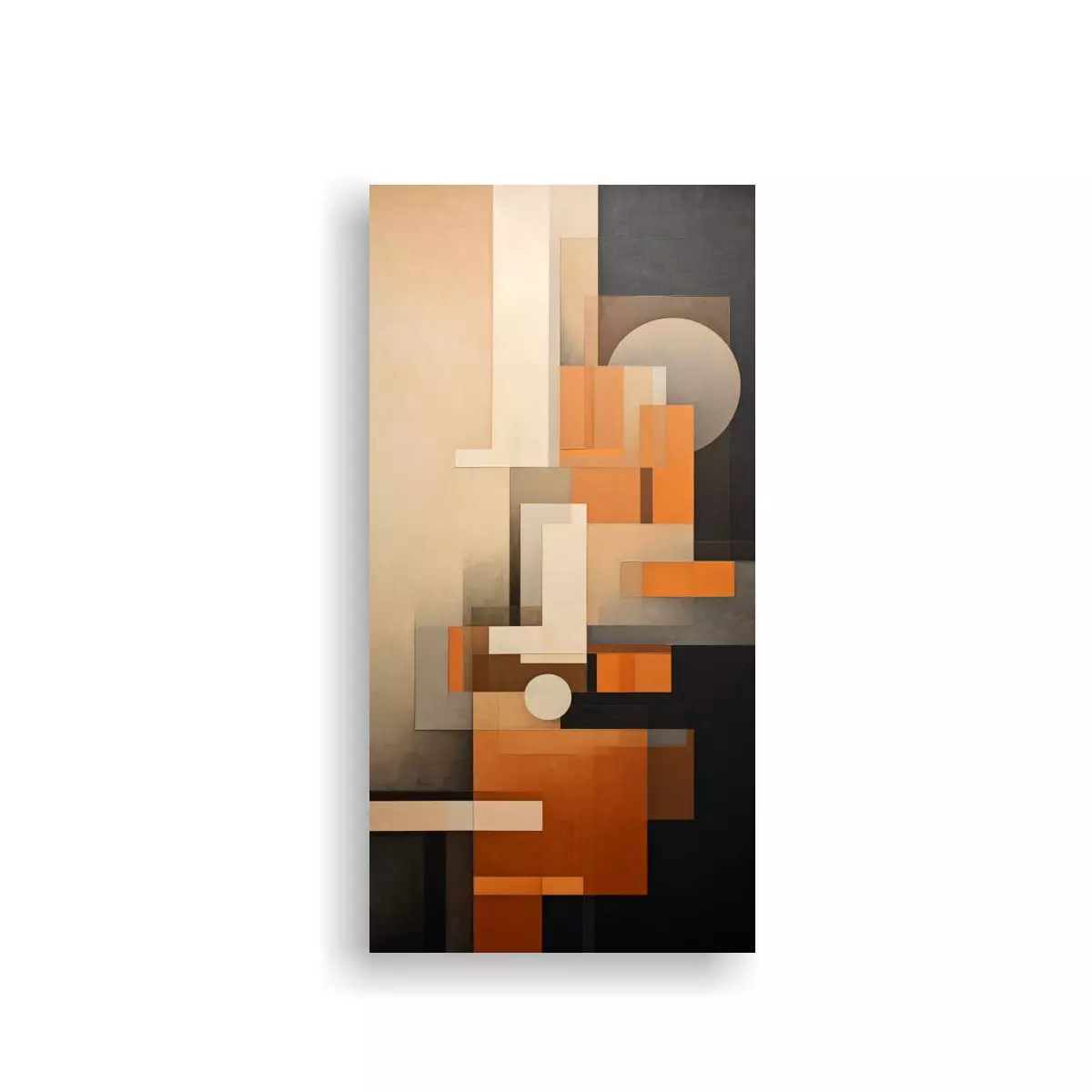 Lienzo De Tela Dibujo Equilibrio Visual En Tonos 80x160cm-0