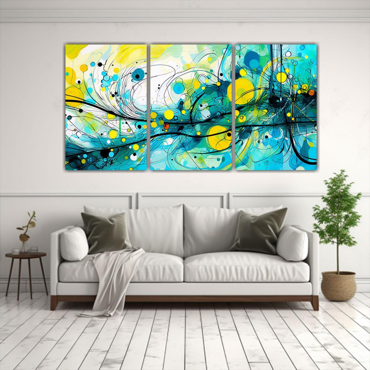 Lienzos Tela Sublimada Juveniles Diseño Textura 150x75 Cm-2