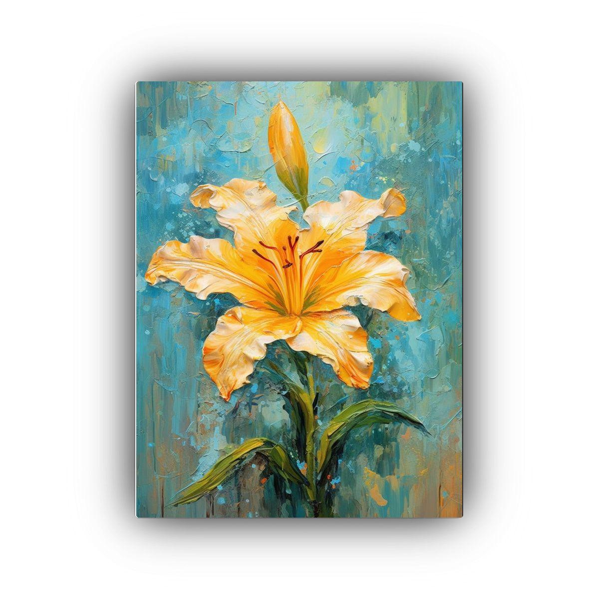 Cuadro De Lirios De Belleza Natural Con Pigmento 30x40cm-0