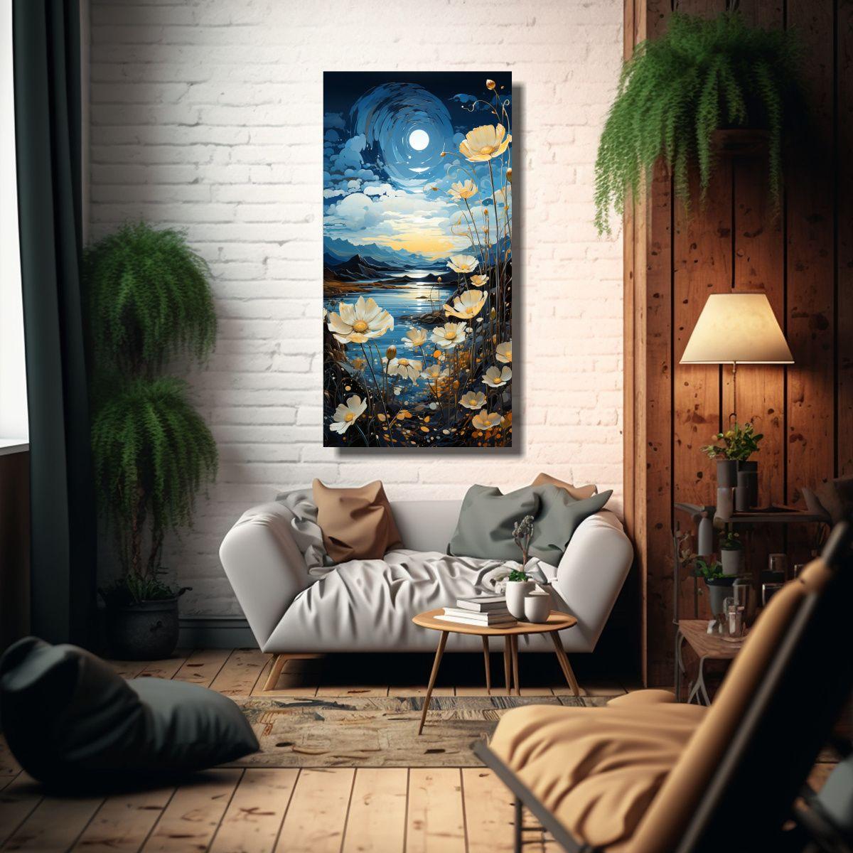 Cuadros De Decoración Lienzo Cuadro Dormitorio 40x80cm-2