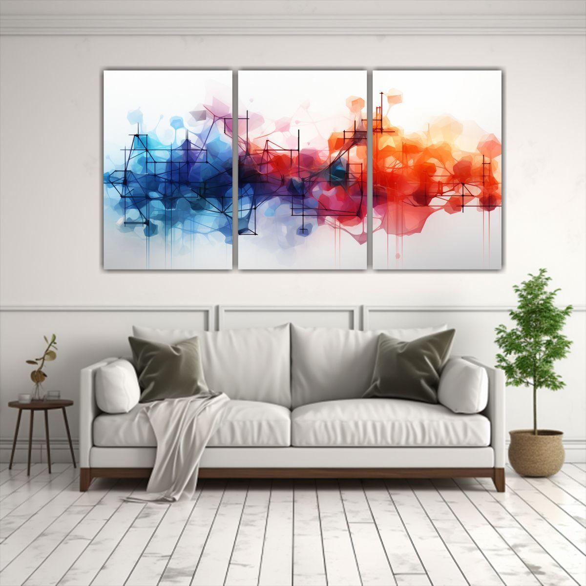 Cuadros Decorativos Tonos Cocina Abstractos 120x60 Cm-2