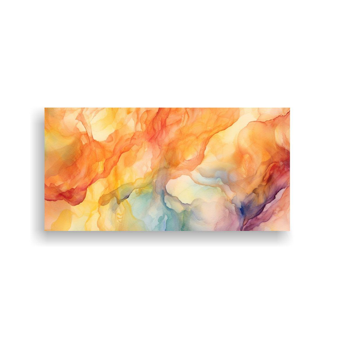 Pinturas Decorativas En Papel Acuarela En Tonos 120x60cm-0