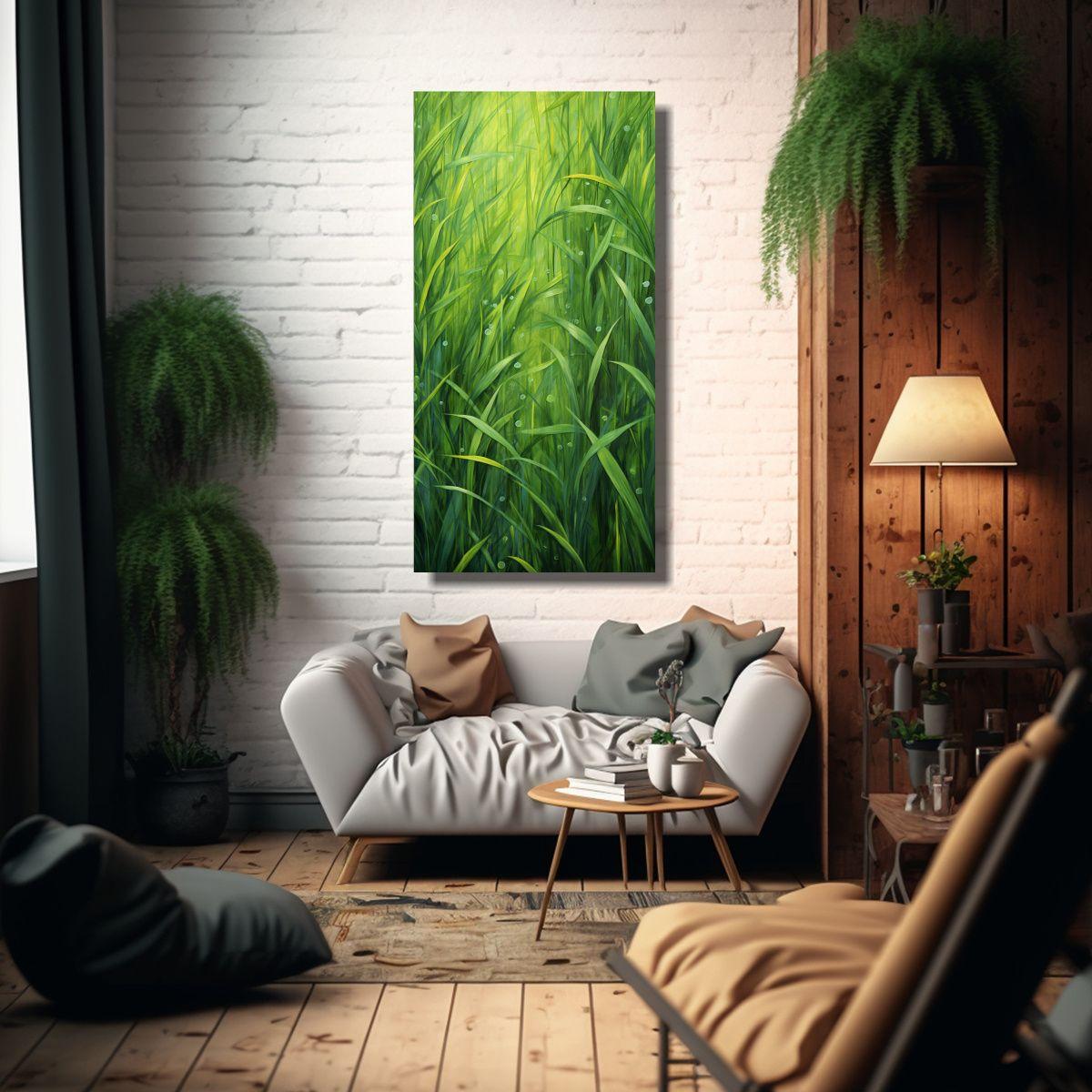 Pintura Abstracta En Bastidor De Tela 80x160cm-2