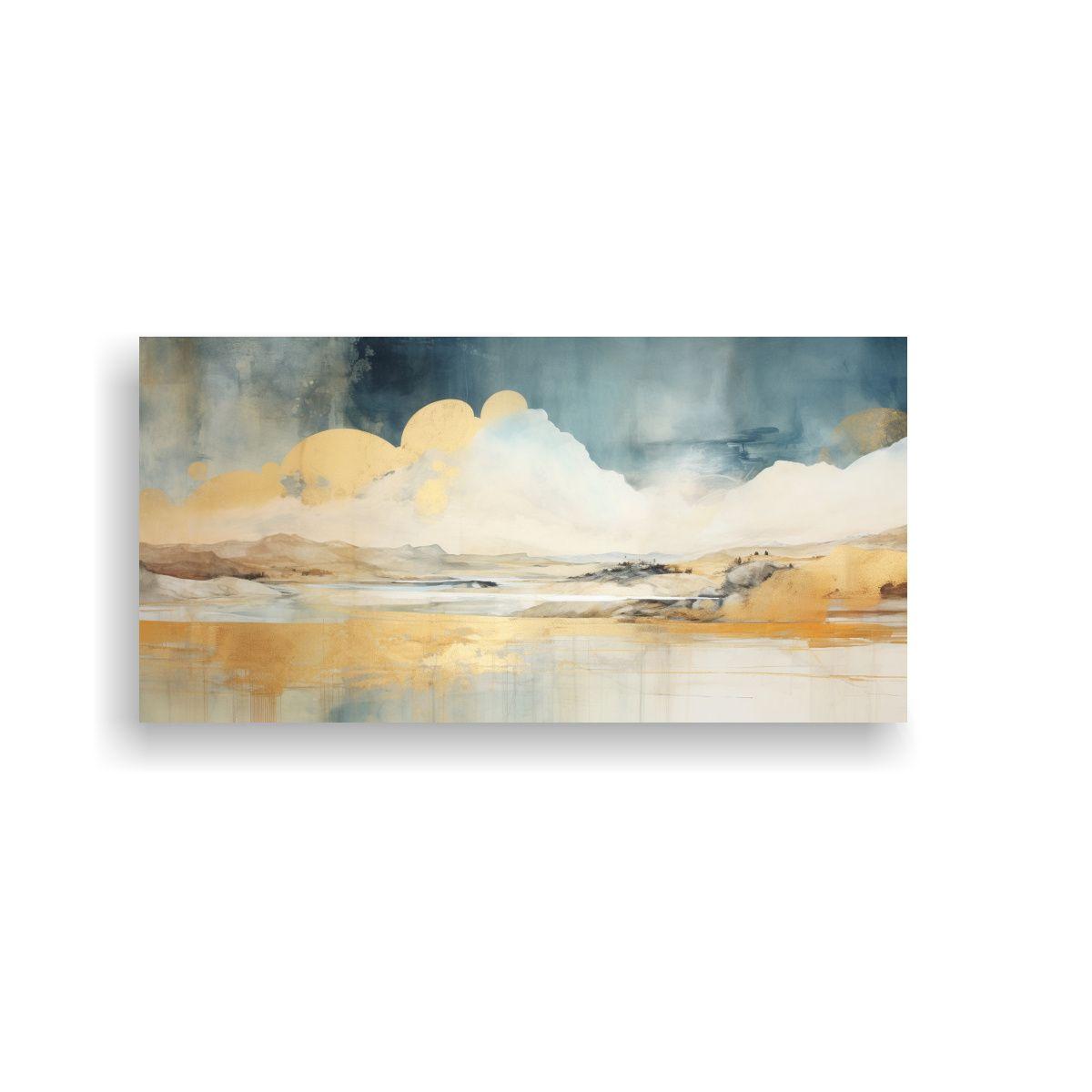 Pintura De Pared Abstracta Equilibrio: Blanco, 120x60cm-0