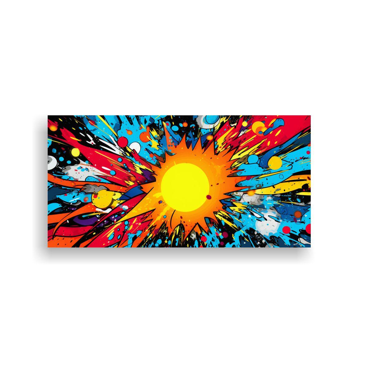 Cuadros Decorativos Abstractos Fusión Vibrante 80x40 Cm-0