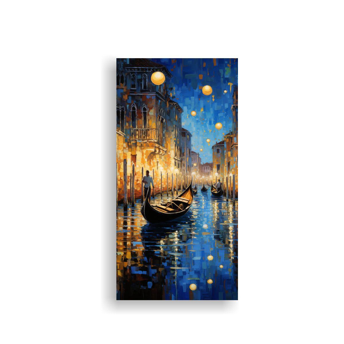 Cuadro Vanguardia Visión Abstracta De Un Paseo 30x60cm-0