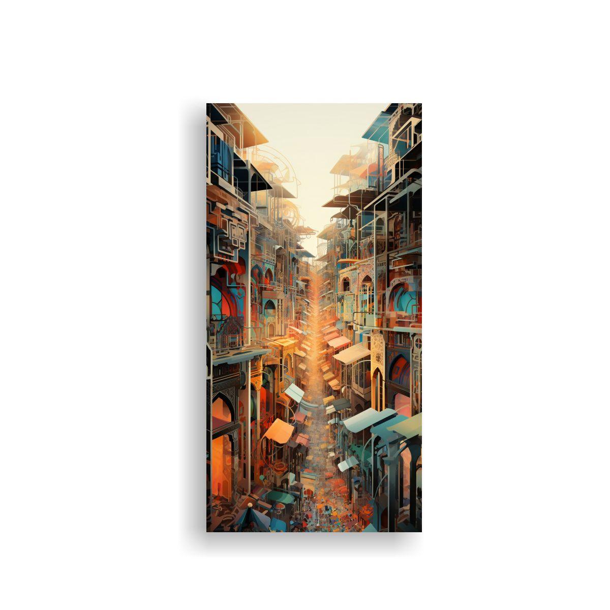 Pinturas Decorativas Originales De Abstracción 20x40cm-0