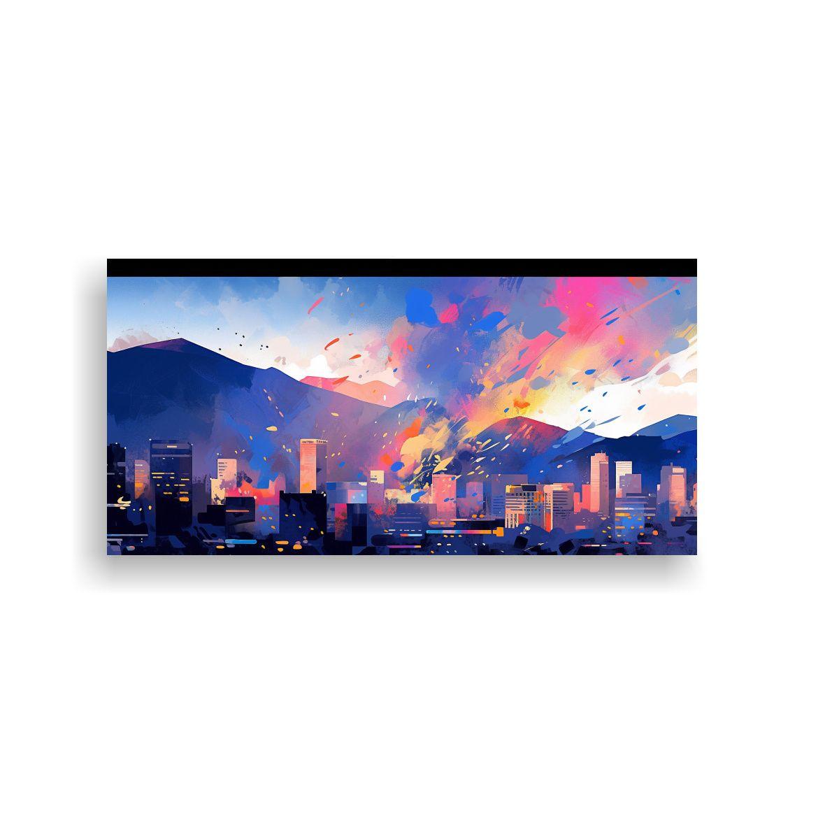 Pinturas Decorativas Abstractas Estilo Santiago En 80x40cm-0