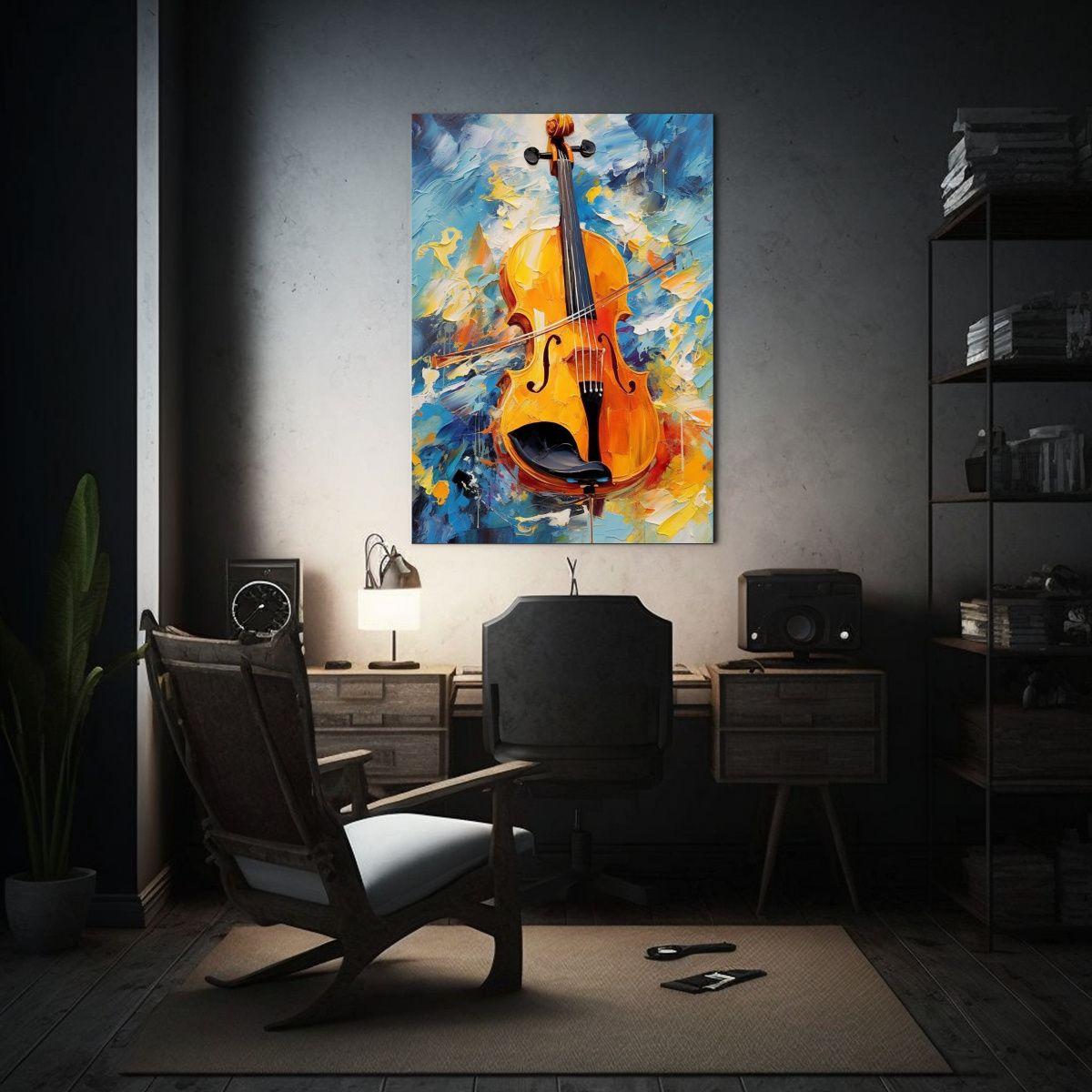 Pintura Decorativa Cuadro Movimiento Simplicidad 30x45cm-2