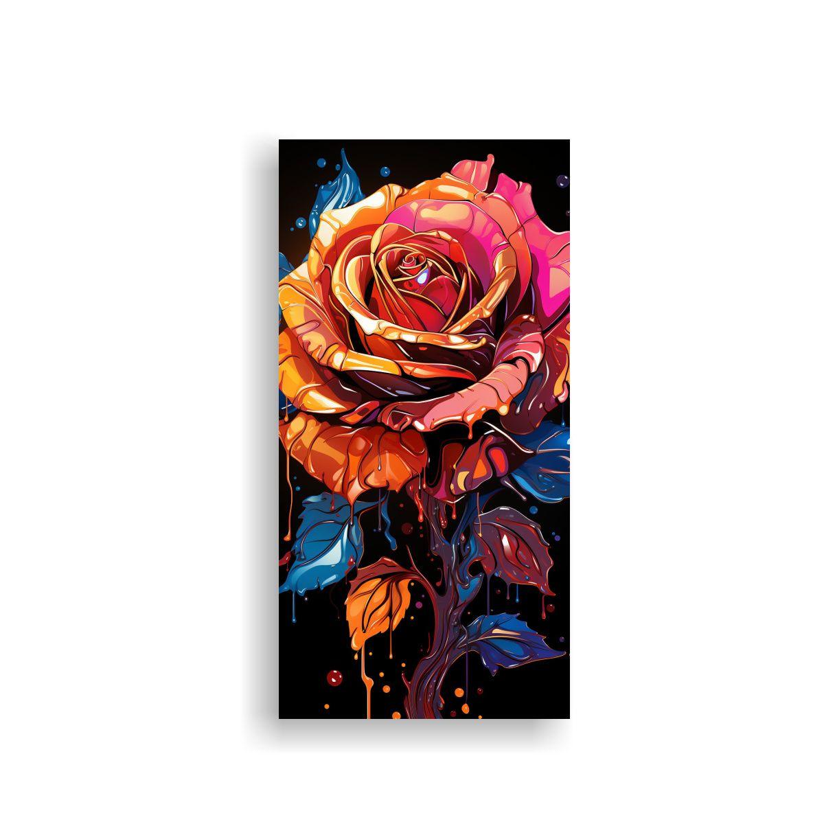 Diseño Moderno De Graffiti De Una Rosa Floreada 80x160cm-0