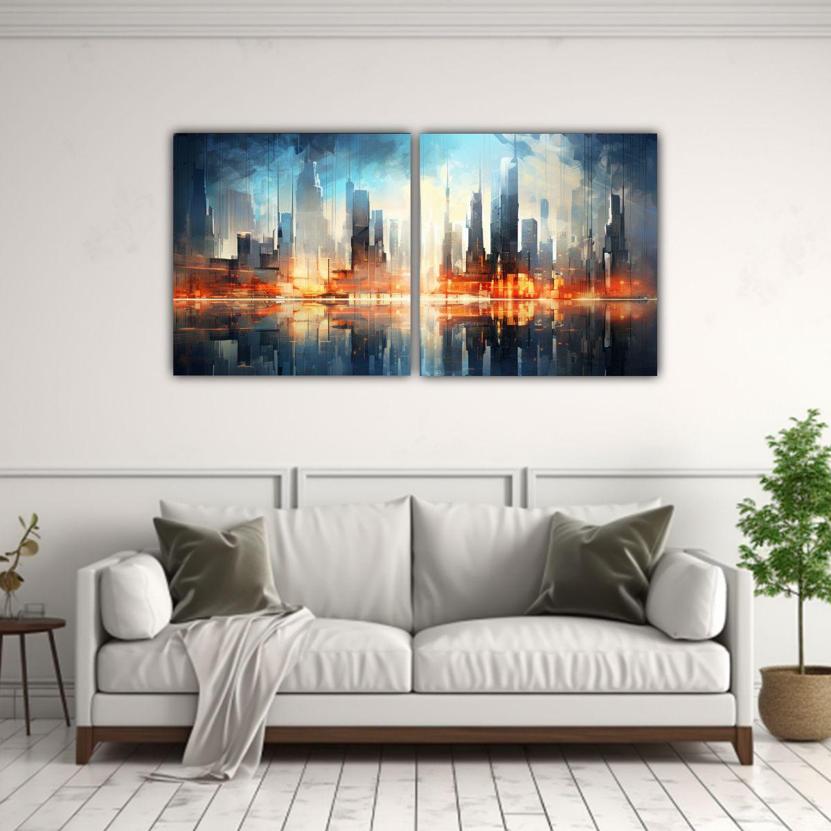 Pinturas Decorativas Abstractas De La Vanguardia 160x80 Cm-2