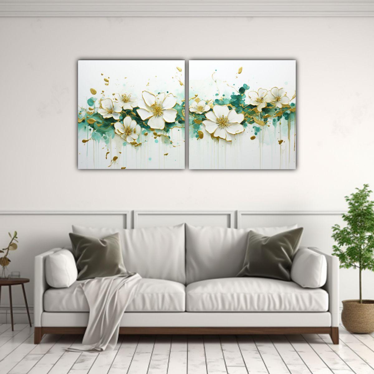 Obra De Arte Acrílica Sin Costuras En Bastidor 80x40 Cm-2