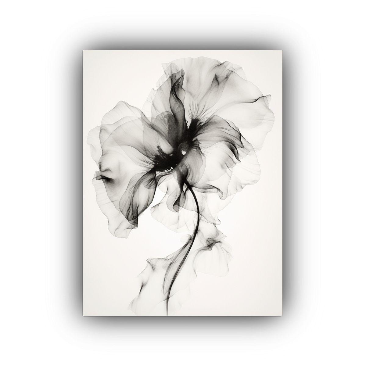 Arte De Pared Expresividad Flores Sombras En 30x40cm-0