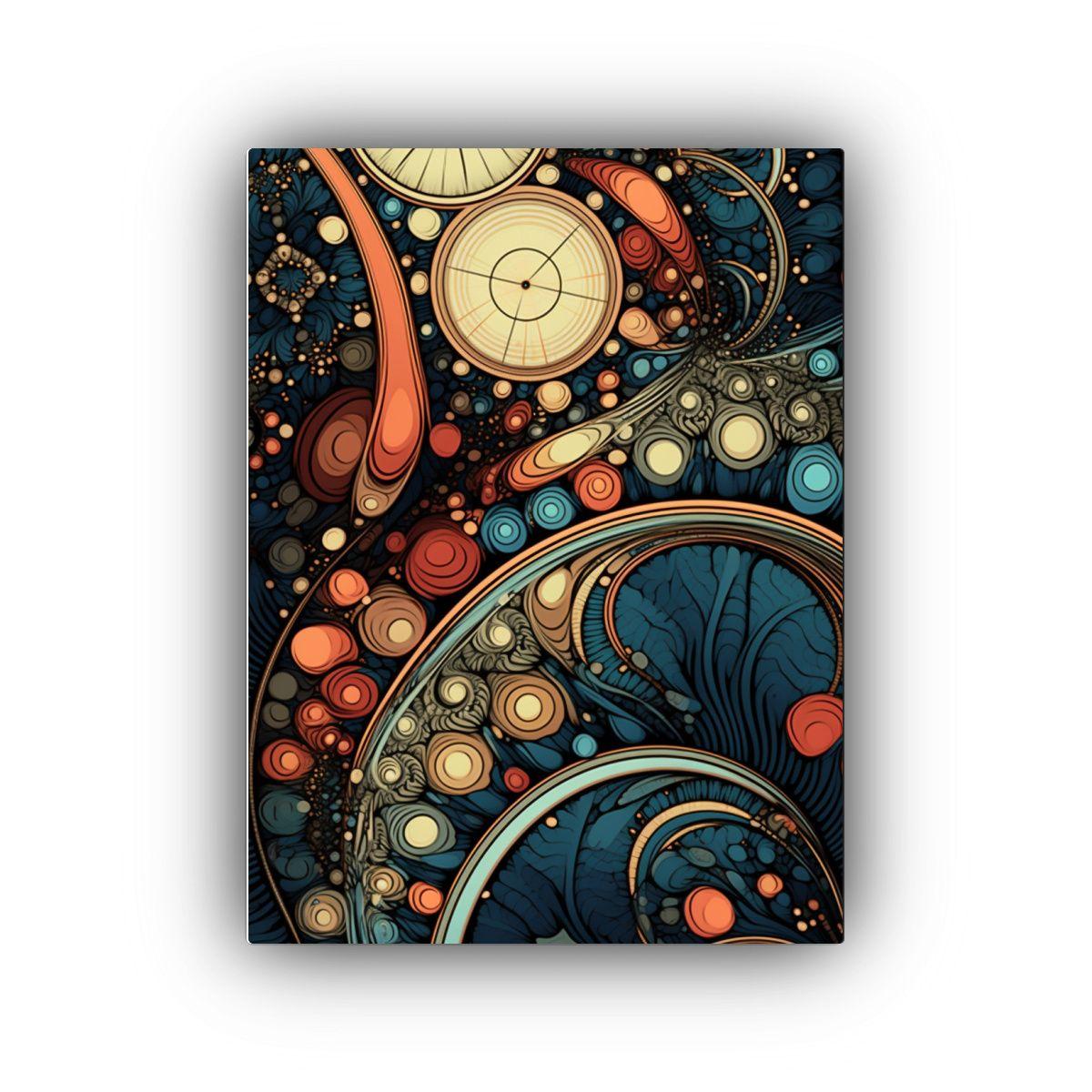 Arte De Pared Con Patrones Adorables De Fractales  60x90cm-0