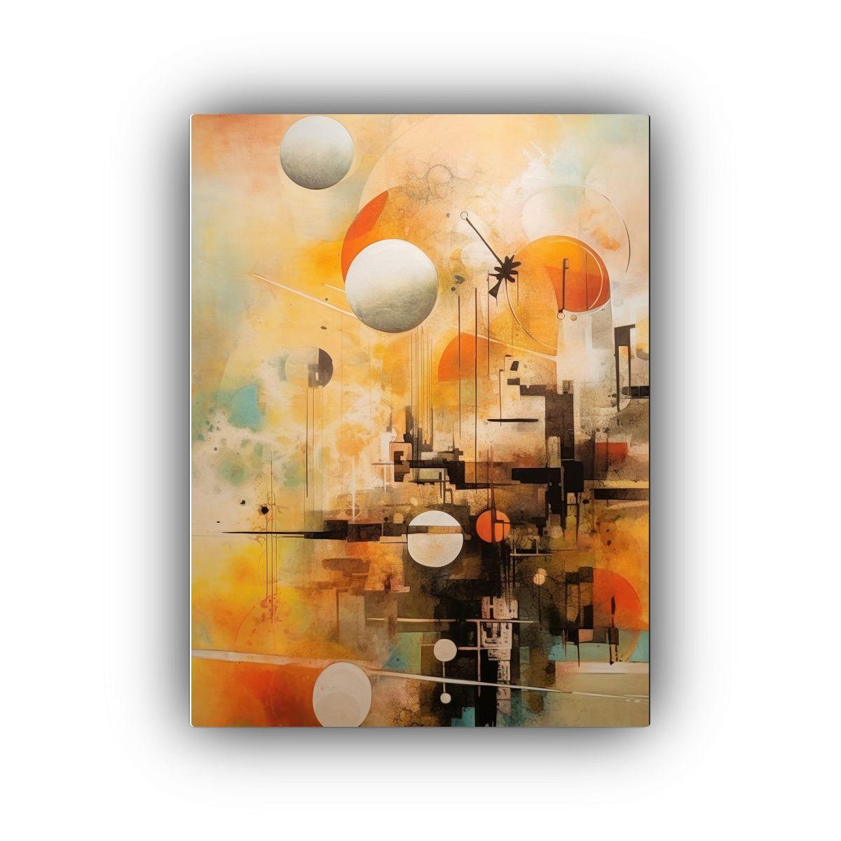Cuadro Moderno Época Verano Extraño Abstracto 40x60cm-0