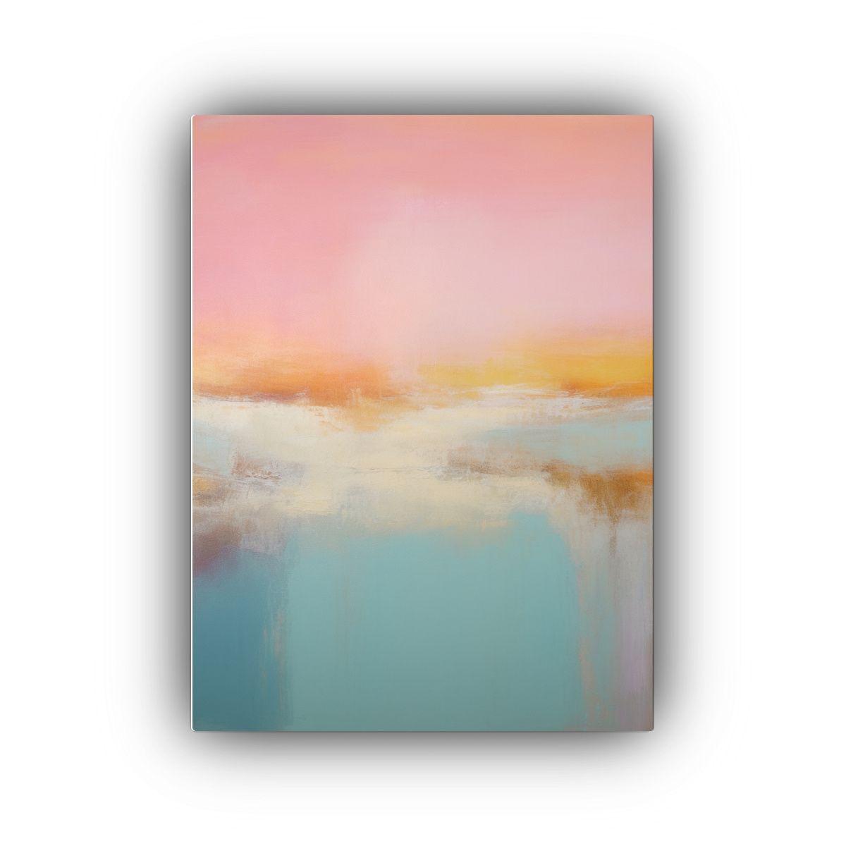 Pintura Abstracta Minimalista Estilo Roth En Lienzo 40x50cm-0