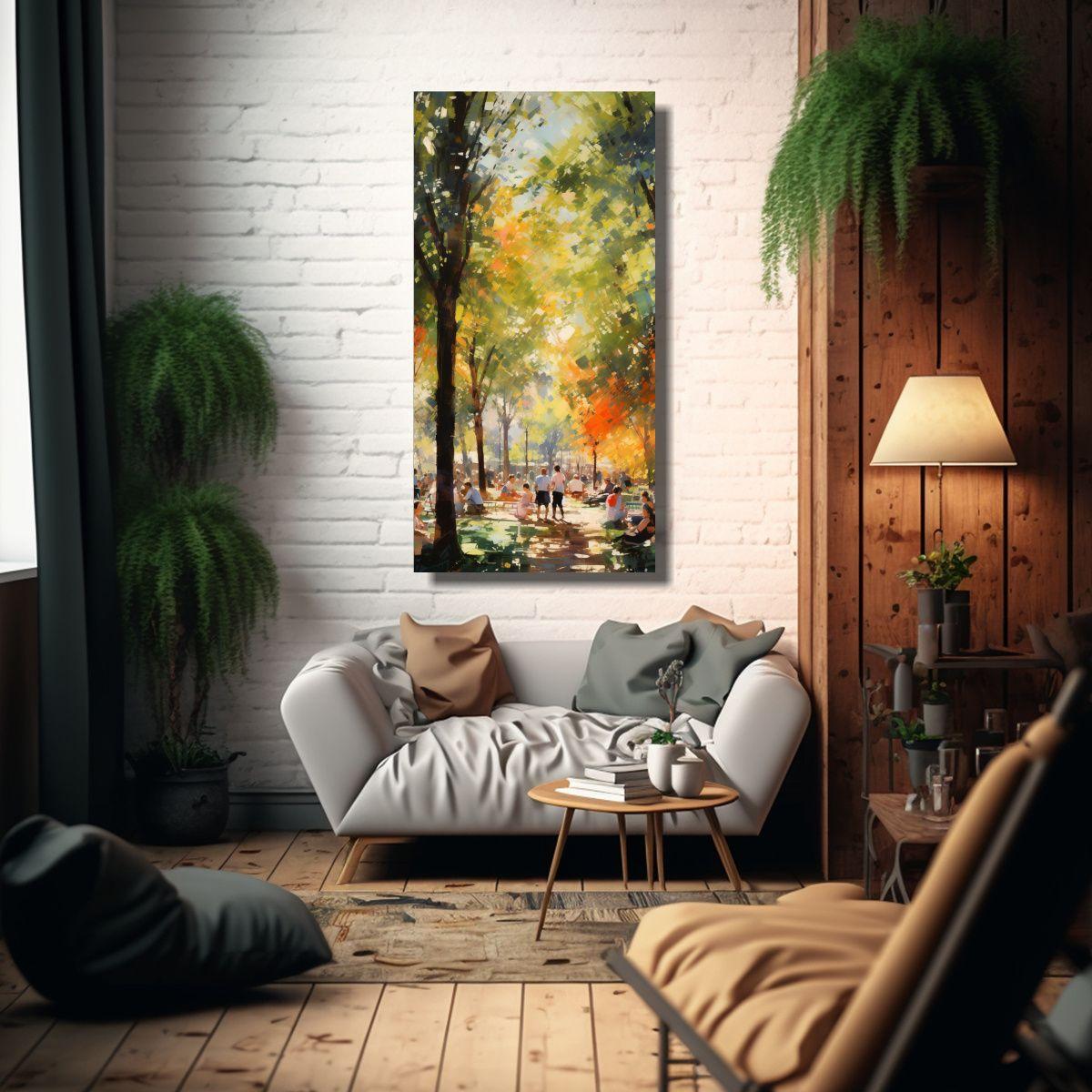 Pintura De Decoración Brillante De Un Bullicioso 40x80cm-2