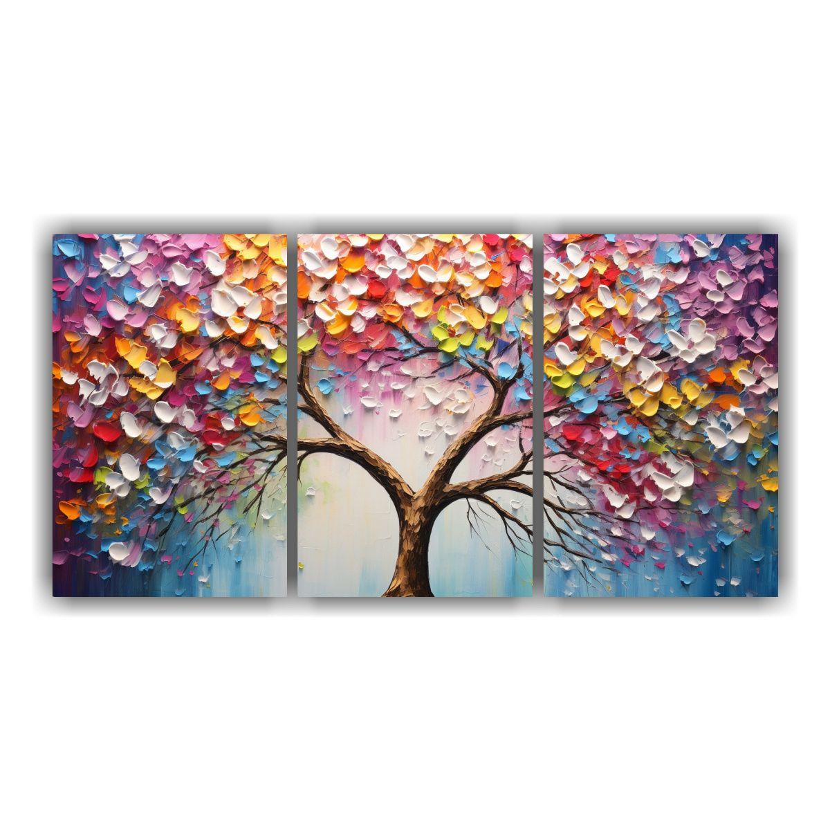 Pintura En Bastidor Con Movimiento Y Equilibrio 150x75 Cm-0