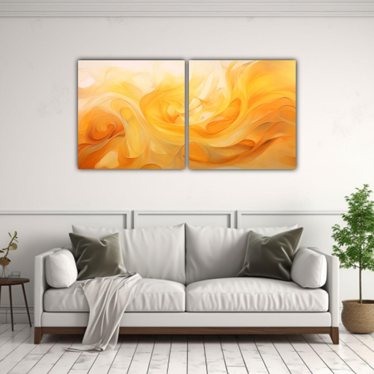 Conjunto 2 Lienzos Expresión Minimalista 120x60 Cm-2