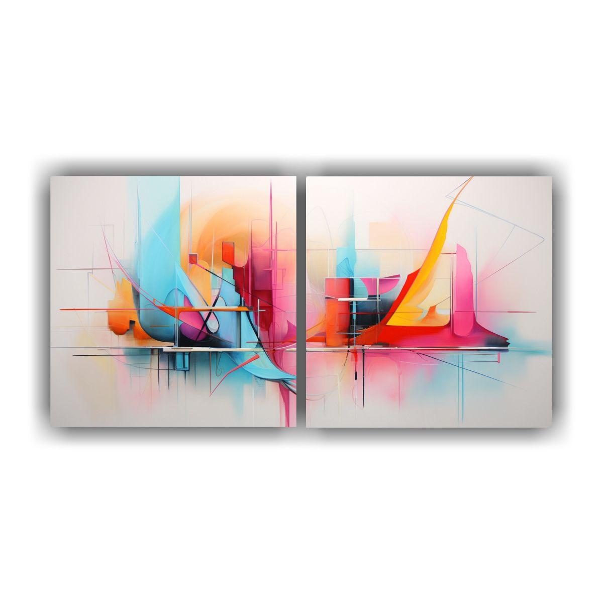 Cuadros Abstractos Modernos De Alta Resolución 140x70 Cm-0