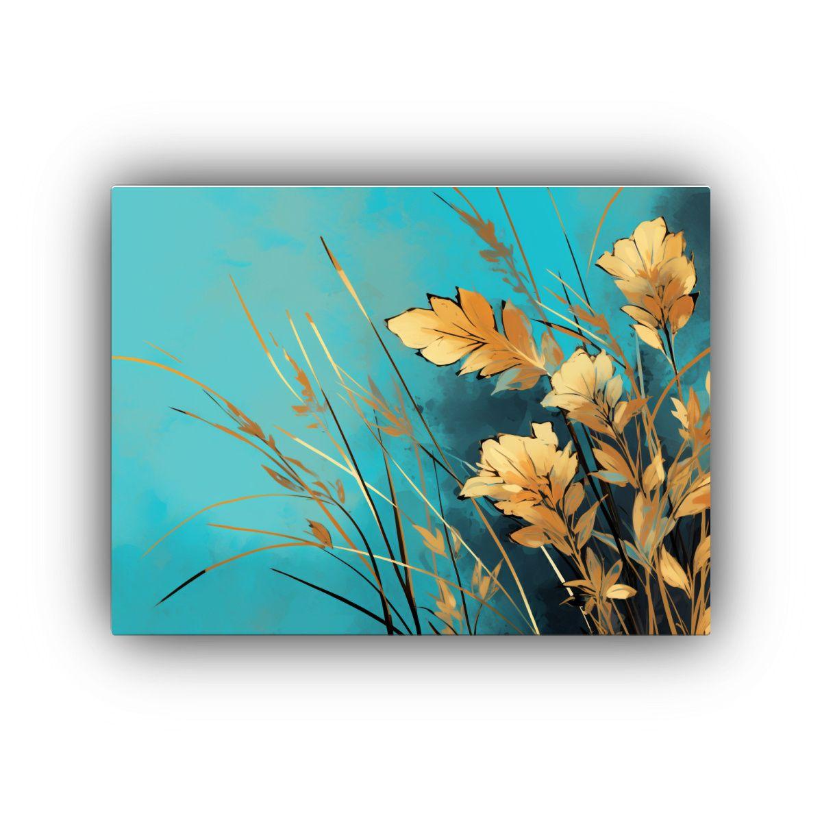 Cuadro De Tela Galería Belleza Natural Cañas De 90x60cm-0