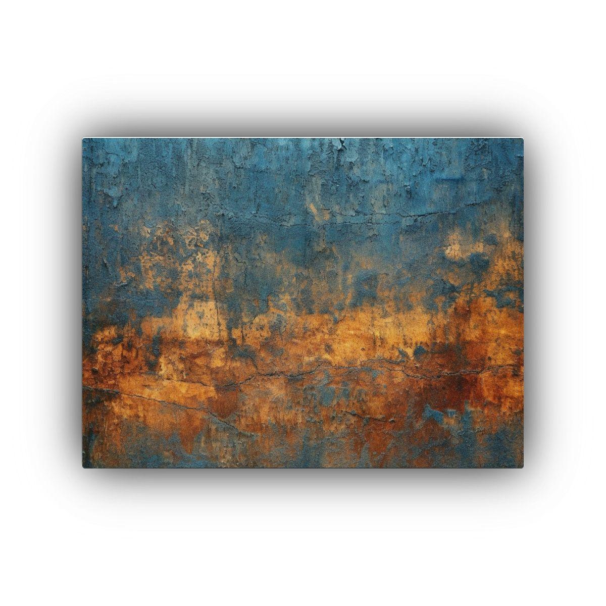 Pintura De Pared En Azul Medianoche Con Estilo 40x30cm-0